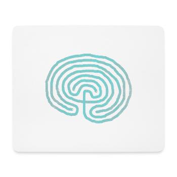 Labyrinthe Méditation Guérison Salut Spirituel - Tapis de souris (format paysage) - blanc - Devant
