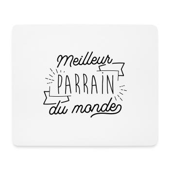 Meilleur parrain du monde - Tapis de souris (format paysage) - blanc - Devant