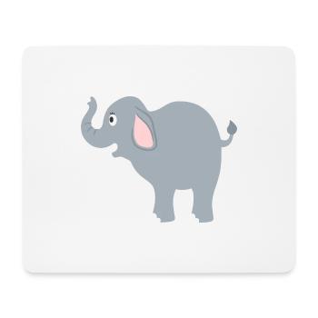elephant - Mouse Pad (horizontal) - white - Front