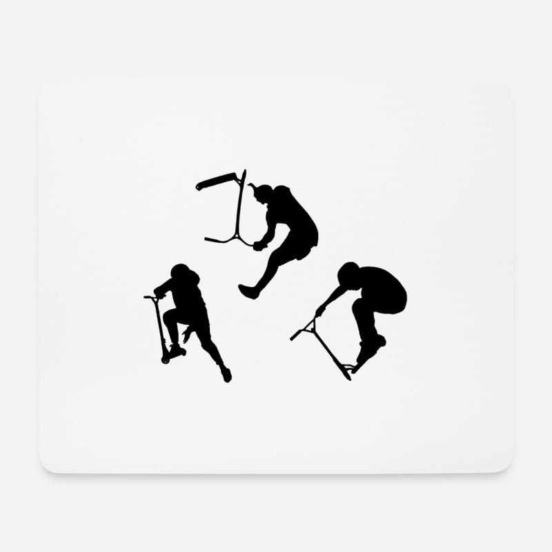 Stuntscooter Tricks - Mousepad (Querformat) - Weiß