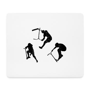 Scooter tricks - Mouse Pad (horizontal) - white - Front