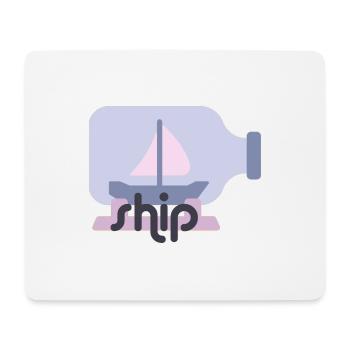 Ship - Mousepad (Querformat) - Weiß - Vorne