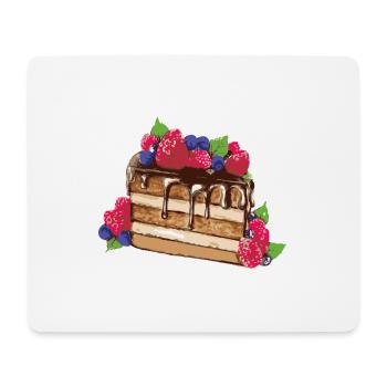 cake graffiti, pink, graffiti, painting, cake - Mouse Pad (horizontal) - white - Front