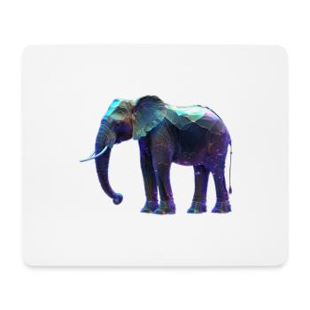 Elephant iriszierend I - Mousepad (Querformat) - Weiß - Vorne