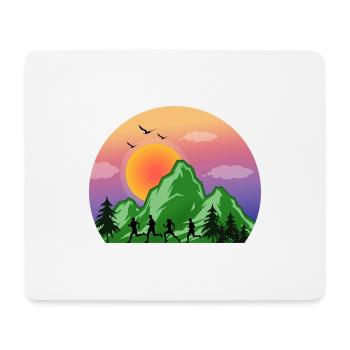 Trail Runner Running Jogging Jogger I Gift - Mouse Pad (horizontal) - white - Front