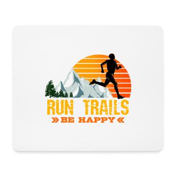 Trail Runner Running Jogging Jogger I Gift - Mouse Pad (horizontal) - white - Front