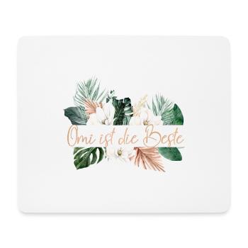 Omi ist die Beste! personalisierbar - Mousepad (Querformat) - Weiß - Vorne