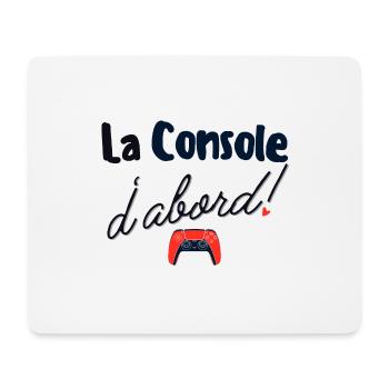 La console d'abord - Tapis de souris (format paysage) - blanc - Devant