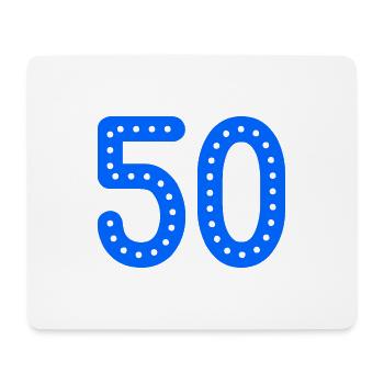 50. 50 JAHRE. 50-JÄHRIGES JUBILÄUM. 50-JÄHRIGES JUBILÄUM. - Mousepad (Querformat) - Weiß - Vorne