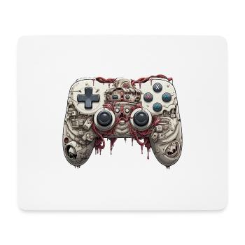 Funny Halloween Cartoon Gaming Controller Zombie - Mouse Pad (horizontal) - white - Front