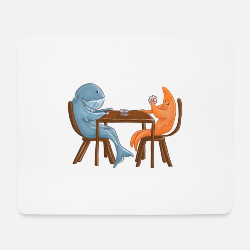Playing Cards - Mousepad (Querformat) - Weiß