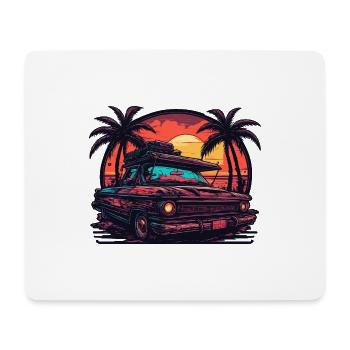 Beach / Island / Vacation / Summer / Sun / Sea - Mouse Pad (horizontal) - white - Front