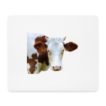 Drôle d’agriculteurs de têtes de vache de vache - Tapis de souris (format paysage) - blanc - Devant