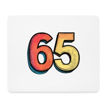 65 Number Comic - Mouse Pad (horizontal) - white - Front