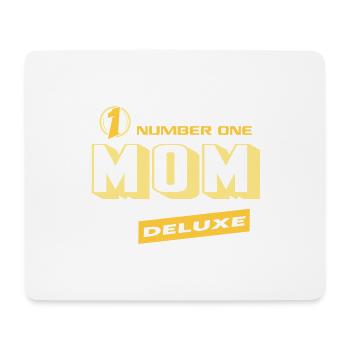 Mom Mama Number One Deluxe Bester Familie Mama - Mousepad (Querformat) - Weiß - Vorne