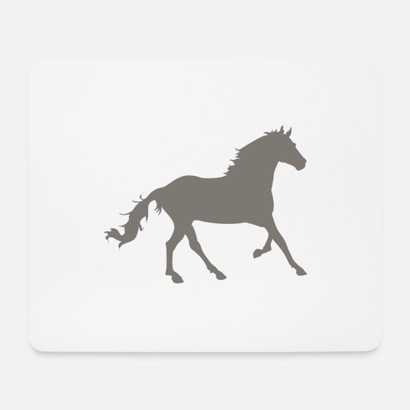 horse - Mouse Pad (horizontal) - white
