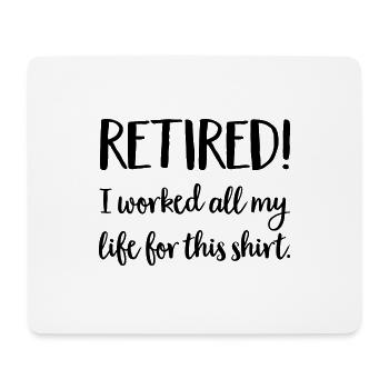 pension - Mouse Pad (horizontal) - white - Front