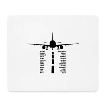 Flugzeug Geschenk Fliegen Pilot Aviation Copilot - Mousepad (Querformat) - Weiß - Vorne