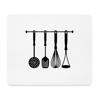 Kitchen Appliances Chef Cooking Saying Gift - Mouse Pad (horizontal) - white - Front