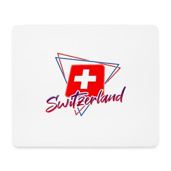 Suisse - Tapis de souris (format paysage) - blanc - Devant