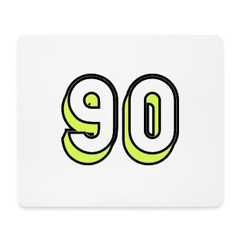 90. BIRTHDAY. HAPPY BIRTHDAY - Mouse Pad (horizontal) - white - Front