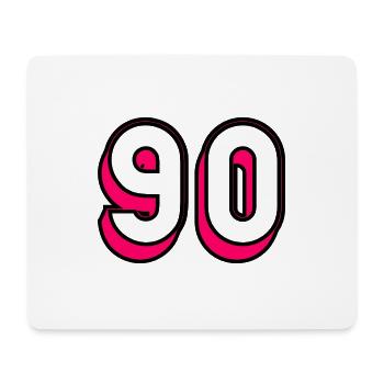 90. HAPPY BIRTHDAY. HAPPY BIRTHDAY - Mouse Pad (horizontal) - white - Front