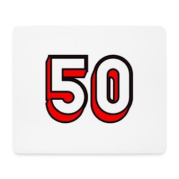 50. HAPPY BIRTHDAY. JOYEUX ANNIVERSAIRE - Tapis de souris (format paysage) - blanc - Devant