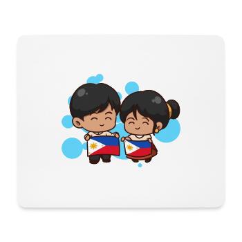 Philippines drapeau philippin fierté je cadeau - Tapis de souris (format paysage) - blanc - Devant