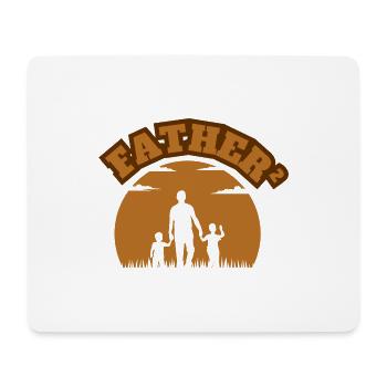 Father² 2 Children Brown - Mousepad (Querformat) - Weiß - Vorne