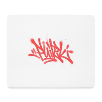 Graffiti Spray Abstract Red Tag - Mouse Pad (horizontal) - white - Front