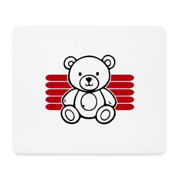 Baby Spielzeug Teddybär Stofftier lustige Sprüche - Mousepad (Querformat) - Weiß - Vorne