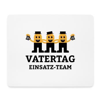 Vatertag einsatz team Geschenk Vater Papa Spruch - Mousepad (Querformat) - Weiß - Vorne