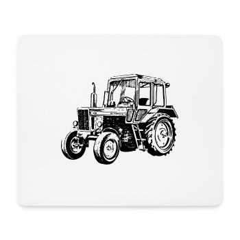 Belarus Traktor Landwirt Geschenk Stall - Mousepad (Querformat) - Weiß - Vorne