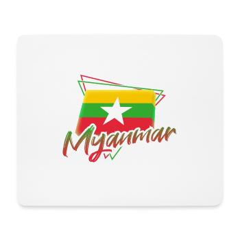 Myanmar - Tapis de souris (format paysage) - blanc - Devant