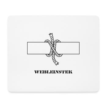 Segelknoten Seemannsknoten Webleinstek hell - Mousepad (Querformat) - Weiß - Vorne