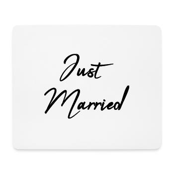 PAAR. GERADE VERHEIRATET. Junggesellinnenabschied. HEILIGER VALENTIN. MARIES - Mousepad (Querformat) - Weiß - Vorne