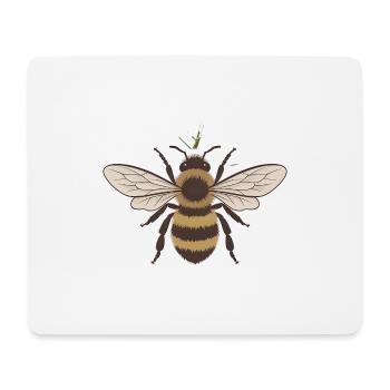 Bee - Tapis de souris (format paysage) - blanc - Devant
