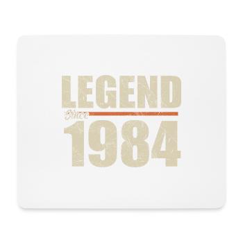 Geburtstag 1984 | Legende seit 1984 - Mousepad (Querformat) - Weiß - Vorne