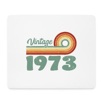 Vintage 1973 Retro Mountain Geburtstag 1973 - Mousepad (Querformat) - Weiß - Vorne