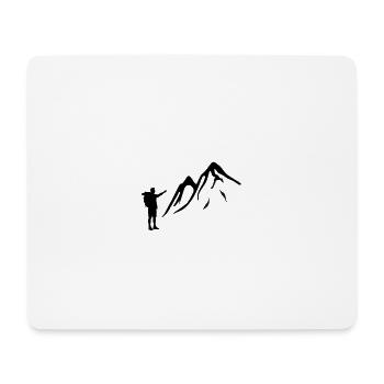 Trekking - Tapis de souris (format paysage) - blanc - Devant