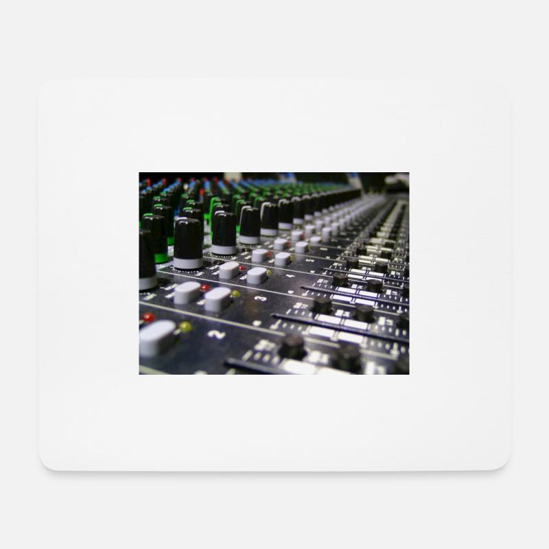 Mischpult Musicsound - Mousepad (Querformat) - Weiß