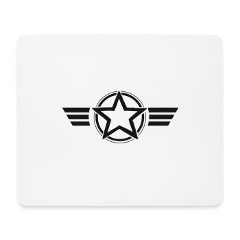 Stern und Streifen - Mousepad (Querformat) - Weiß - Vorne