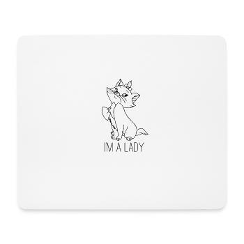 Aristocats I`M A LADY - Mousepad (Querformat) - Weiß - Vorne