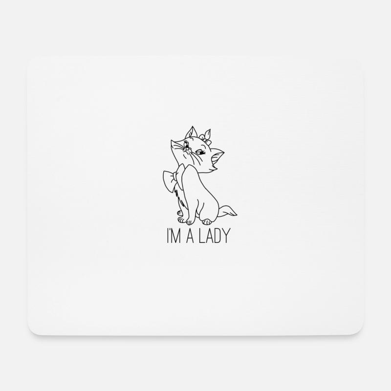 Aristocats I`M A LADY - Mousepad (Querformat) - Weiß