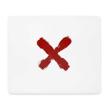 cross - Mouse Pad (horizontal) - white - Front