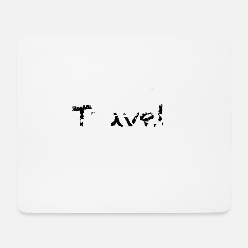 Travel - Mousepad (Querformat) - Weiß