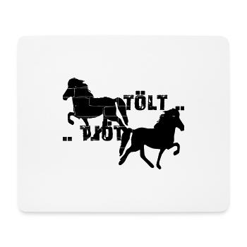 Icelandic Horse: Icelandic Horse Horse Pony Merch - Mouse Pad (horizontal) - white - Front