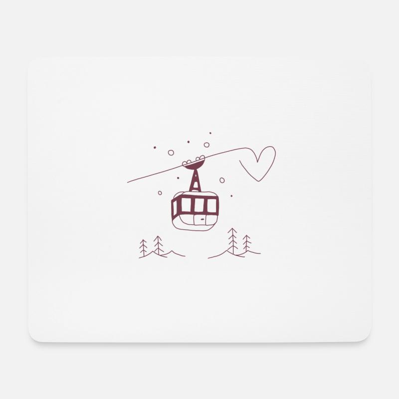 winter sports - Mouse Pad (horizontal) - white