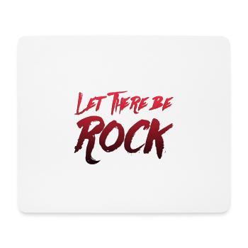 Let there be rock - Mousepad (Querformat) - Weiß - Vorne
