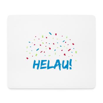 Carnival motif with helau and confetti - Mouse Pad (horizontal) - white - Front
